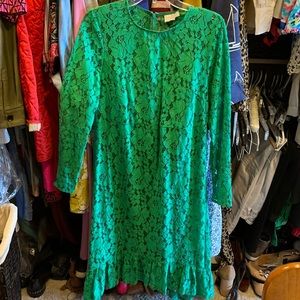 green emerald velvet dress Green Bardot Maternity Dress, Off The Shoulder, Baby Shower, Pregnant Guest Medium / Green